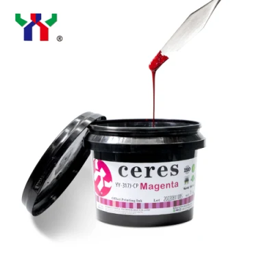 Hochwertige Ceres UV-Offset-Tinte für Becher, hohe Klebekraft für Karten, CMYK-Farbe, 1 kg/Dose